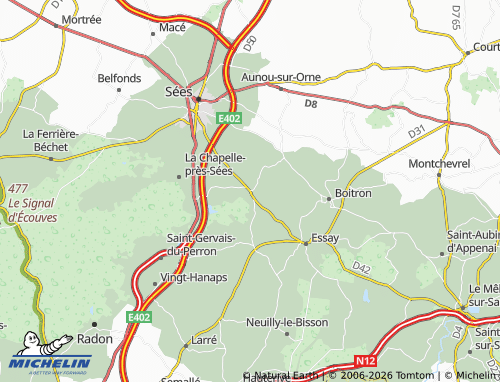 Mapa MICHELIN Neauphe-sous-Essai - ViaMichelin