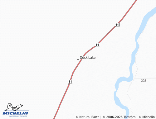 MICHELIN Duck Lake map - ViaMichelin