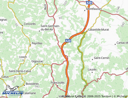 MICHELIN Lamothe-Cassel map - ViaMichelin