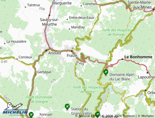 Carte MICHELIN Plainfaing - ViaMichelin