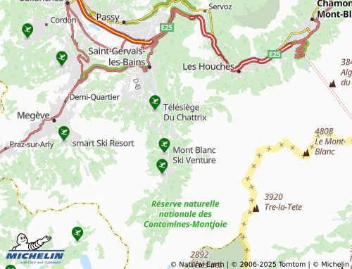 MICHELIN La Gruvaz map - ViaMichelin