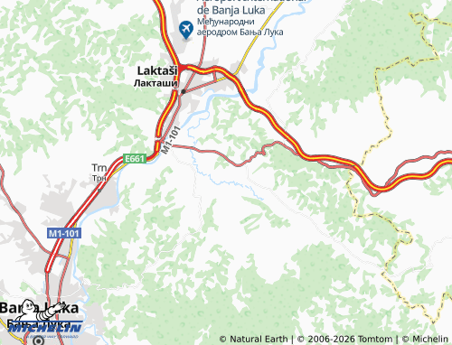 MICHELIN Dovići map - ViaMichelin