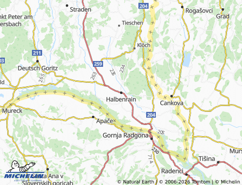 Mappa MICHELIN Halbenrain - ViaMichelin