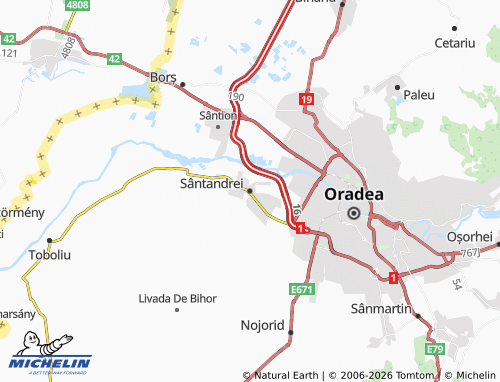 Carte MICHELIN Sântandrei - ViaMichelin