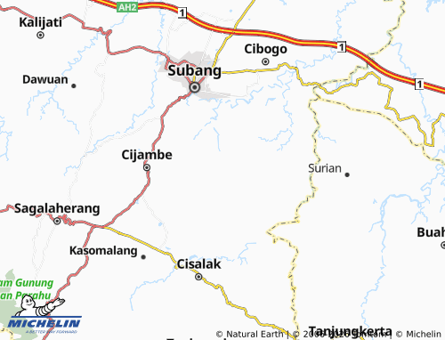 Carte MICHELIN Cikadu - ViaMichelin