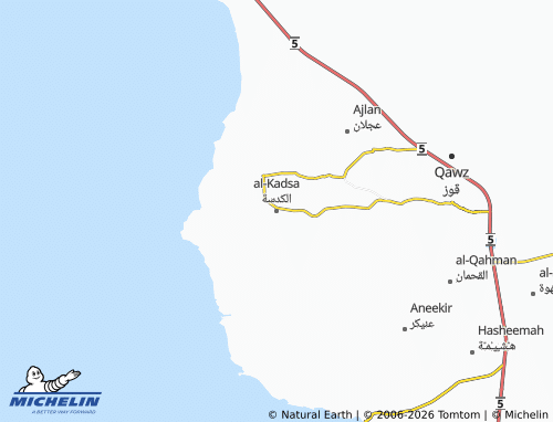 MICHELIN-Landkarte al-Kadsa - ViaMichelin