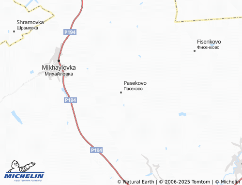 MICHELIN Pasekovo map - ViaMichelin