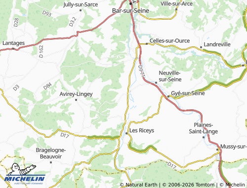 Mapa MICHELIN Balnot-sur-Laignes - ViaMichelin