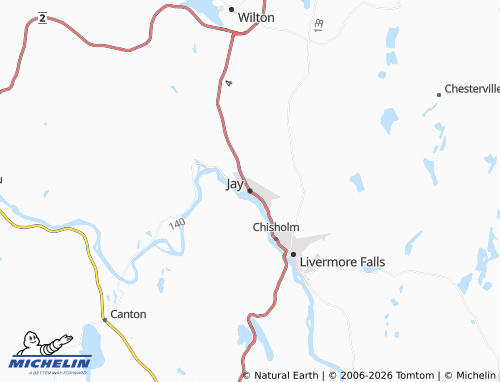 Carte MICHELIN Jay - ViaMichelin