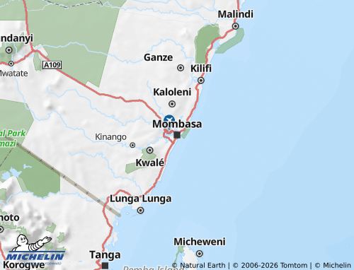 MICHELIN Coast map - ViaMichelin