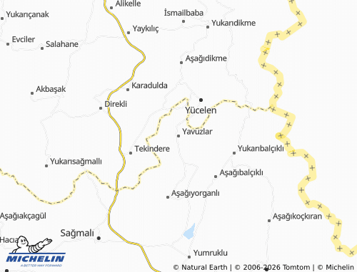 MICHELIN-Landkarte Yavuzlar - ViaMichelin
