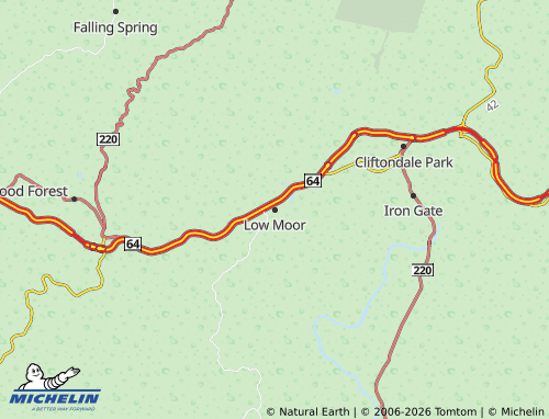 Mappa MICHELIN Low Moor - ViaMichelin