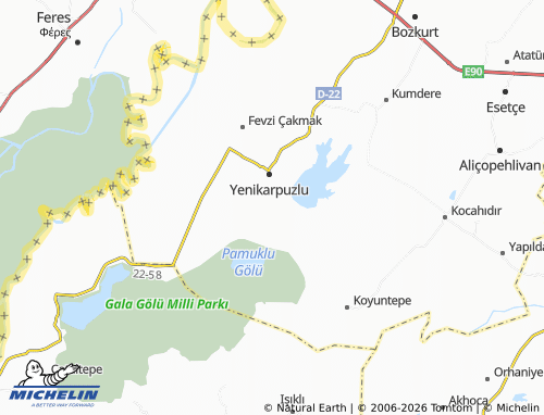 Mappa MICHELIN Gazi - ViaMichelin
