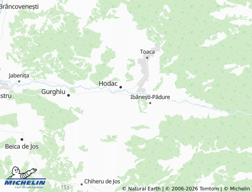 MICHELIN Ibănești map - ViaMichelin