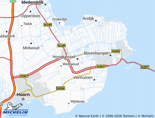 MICHELIN Hoogkarspel map - ViaMichelin