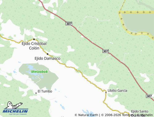 MICHELIN Nuevo Jerusalén map - ViaMichelin