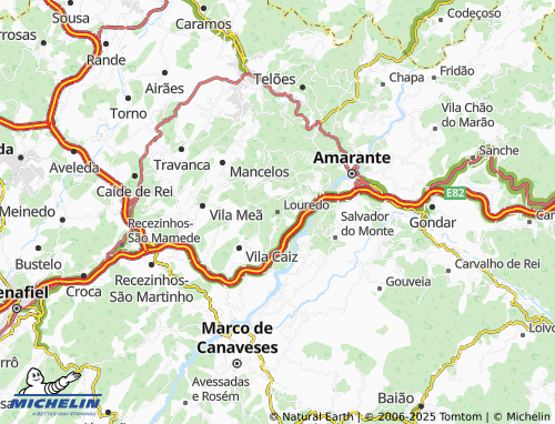 MICHELIN Louredo map - ViaMichelin