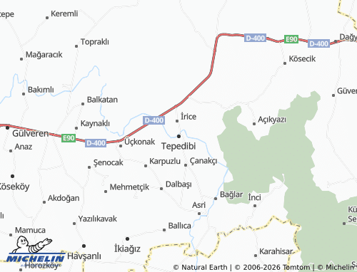 MICHELIN Tepedibi map - ViaMichelin