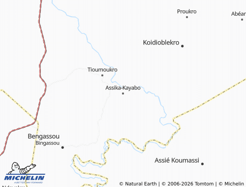 MICHELIN-Landkarte Assika-Kayabo - ViaMichelin