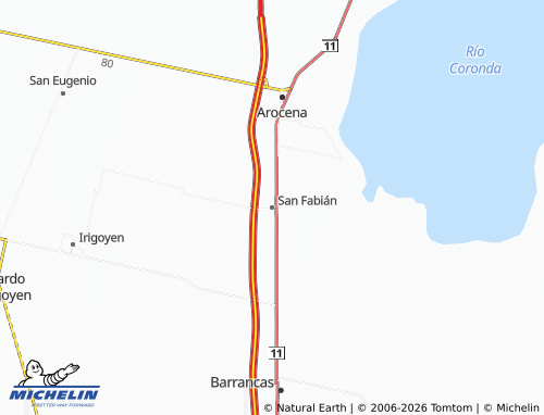 Mapa MICHELIN San Fabián - ViaMichelin