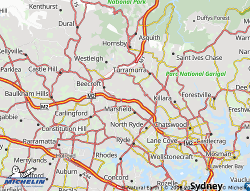 MICHELIN North Epping map - ViaMichelin