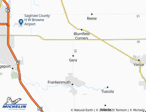 MICHELIN Gera map - ViaMichelin