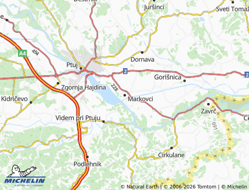 Mappa MICHELIN Markovci - ViaMichelin