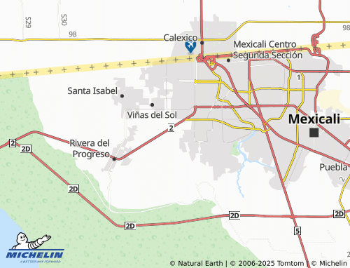 MICHELIN Reacomodo Río Colorado map - ViaMichelin
