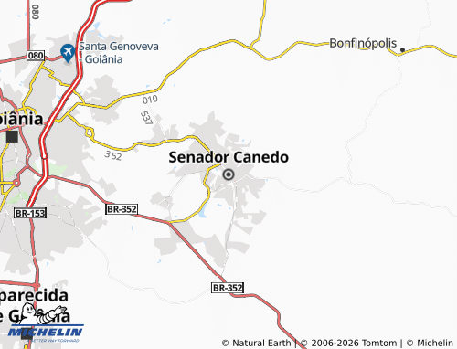Mappa MICHELIN Senador Canedo - ViaMichelin