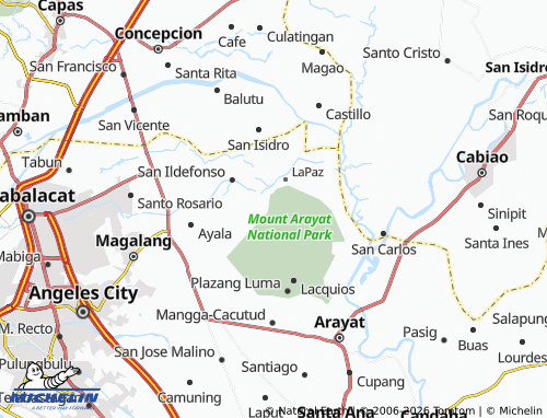 MICHELIN San Mateo map - ViaMichelin