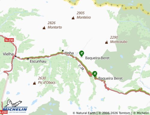 Mapa MICHELIN Vaquèira - ViaMichelin