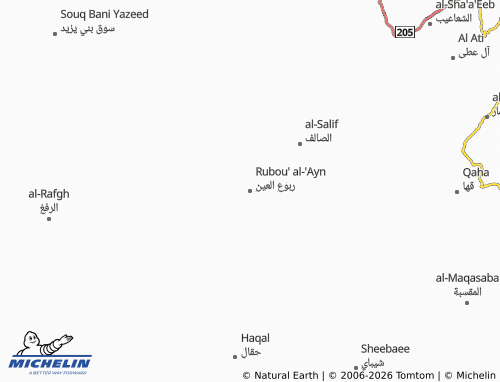 Carte MICHELIN Rubou' al-'Ayn - ViaMichelin