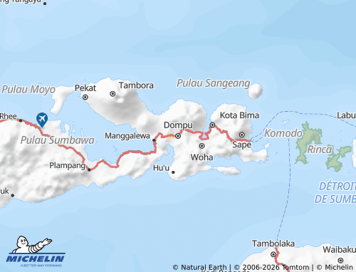 MICHELIN Dompu map - ViaMichelin