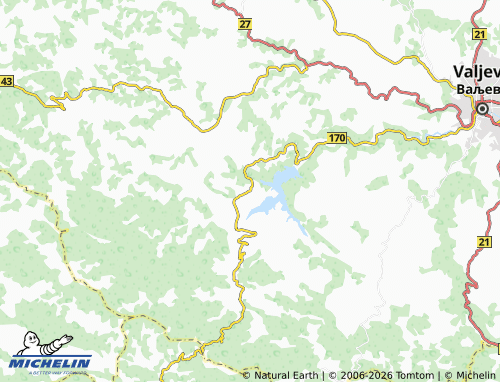 Mapa MICHELIN Kunice - ViaMichelin
