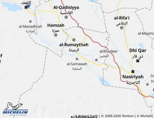 Mapa MICHELIN al-Samawah - ViaMichelin