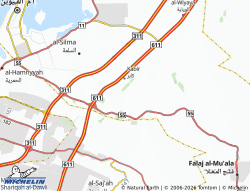 MICHELIN Kabir map - ViaMichelin