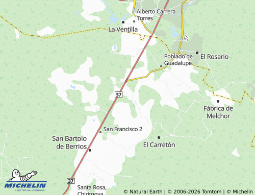 Mappa MICHELIN Arboledas, Jaral de Berrios - ViaMichelin