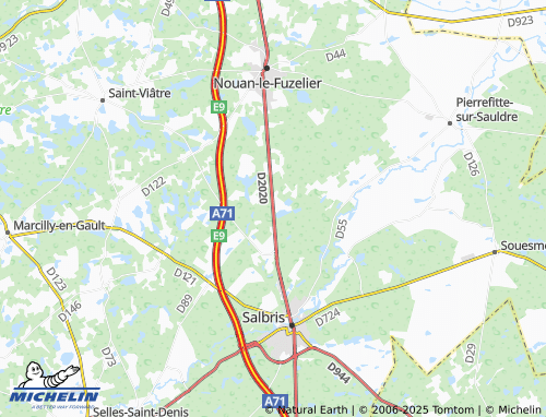 MICHELIN La Bourdinière map - ViaMichelin