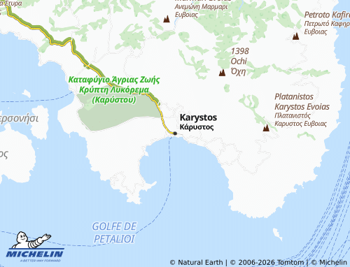 MICHELIN Karystos map - ViaMichelin