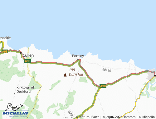 Carte MICHELIN Portsoy - ViaMichelin