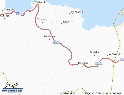 Mapa MICHELIN Yediveren - ViaMichelin