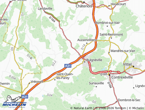 Carte MICHELIN Vaudoncourt - ViaMichelin
