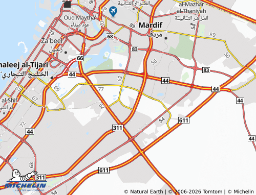 MICHELIN Nadd Al Shiba Third map - ViaMichelin