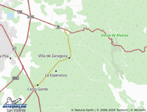 Mapa MICHELIN Perpetuo Socorro Segunda Sección - ViaMichelin