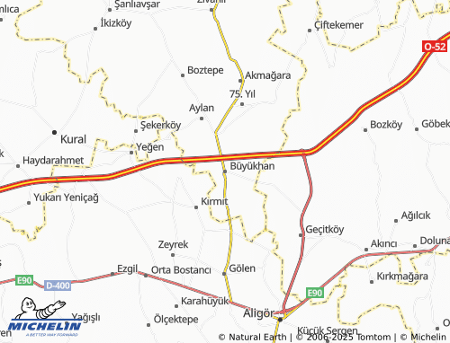 MICHELIN Büyükhan map - ViaMichelin