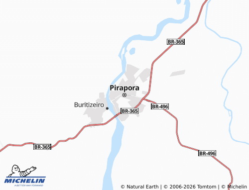 Mappa MICHELIN Pirapora - ViaMichelin