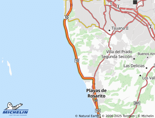 Carte MICHELIN Brisas del Mar - ViaMichelin