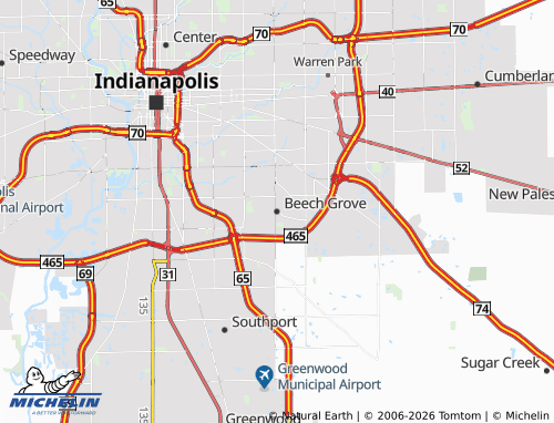 Mappa MICHELIN Beech Grove - ViaMichelin