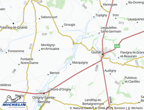 Carte MICHELIN Noyales - ViaMichelin