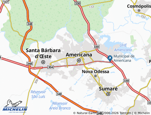 Mapa MICHELIN Paraíso - ViaMichelin